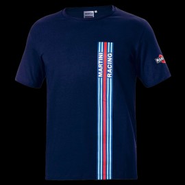 T-Shirt Porsche Martini Racing Sparco Navy Blue 01339MRBI - men