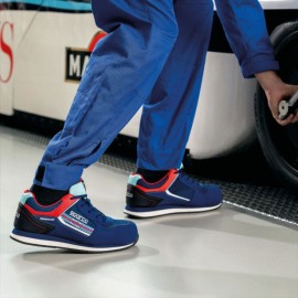 Safety shoes Porsche Martini Racing Sparco Gymkhana mechanic Blue Navy 07527MRBM
