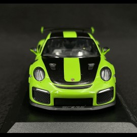 Porsche 911 GT2 RS Type 991 Weissach Package 2018 Signalgrün / Schwarze Streifen 1/43 Minichamps 413067283