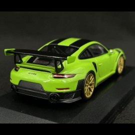 Porsche 911 GT2 RS Type 991 Weissach Package 2018 Signalgrün / Schwarze Streifen 1/43 Minichamps 413067283