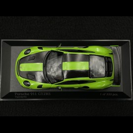 Porsche 911 GT2 RS Type 991 Weissach Package 2018 Signalgrün / Schwarze Streifen 1/43 Minichamps 413067283