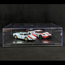 Duo Ford GT40 n° 1 & Ford GT n° 69 24h Le Mans 1966 - 2019 1/43 Ixo Models SP-FGT-43001-SET2