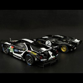 Duo Ford GT40 n° 2 & Ford GT n° 66 Sieger 24h Le Mans 1966 - 2019 1/43 Ixo Models SP-FGT-43002-SET2