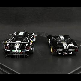 Duo Ford GT40 n° 2 & Ford GT n° 66 Sieger 24h Le Mans 1966 - 2019 1/43 Ixo Models SP-FGT-43002-SET2