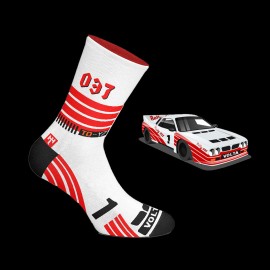 Inspiration Lancia 037 Eminence socks Red / White - unisex - Size 41/46