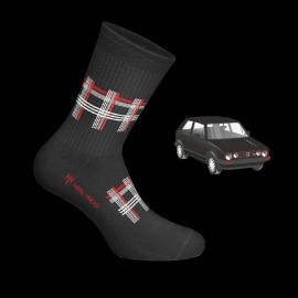 Inspiration Golf GTI Sport Socken Schwarz / Rot / Grau - Unisex - Größe 41/46