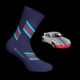 Inspiration Porsche Martini RSR Sport socks blue / red / blue - unisex