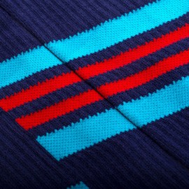 Inspiration Porsche Martini RSR Sport Socken blau / rot / blau - Unisex