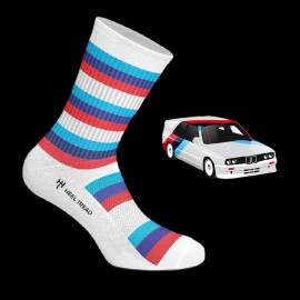 Inspiration BMW M Motorsport Sport Socken Rot / Blau / Weiß - Unisex - Größe 41/46
