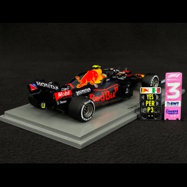 Sergio Pérez Red Bull Racing RB16B n° 11 3rd GP Mexico 2021 1/43 Spark S7850
