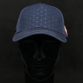 Bugatti Hat Ovale logo Textured Navy Blue BGT068-500