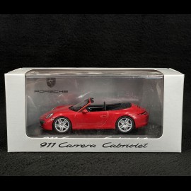 Porsche 911 typ 991 Carrera Cabriolet 2012 Indischrot 1/43 Minichamps WAP0200120C