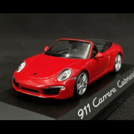 Porsche 911 typ 991 Carrera Cabriolet 2012 Indischrot 1/43 Minichamps WAP0200120C