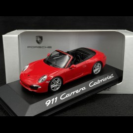 Porsche 911 typ 991 Carrera Cabriolet 2012 Indischrot 1/43 Minichamps WAP0200120C