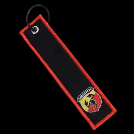 Abarth Sclüsselanhänger Double Logo Schwarz / Rot AB906-100