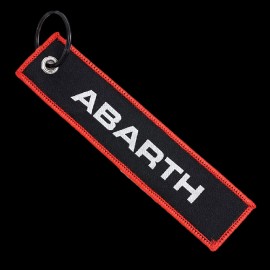 Abarth Sclüsselanhänger Double Logo Schwarz / Rot AB906-100