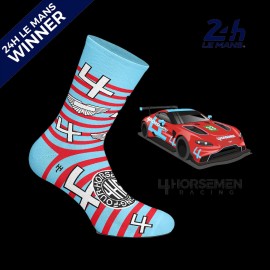 Inspiration Aston Martin Vantage Sieger 24h Le Mans 2022 Socken Blau / Weiß - Unisex - Größe 41/46
