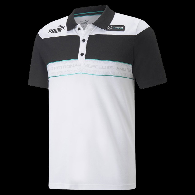 Polo Mercedes AMG Petronas F1 Puma White Men 534892 03 Elfershop