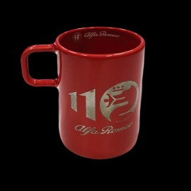 Alfa Romeo Tasse 110 Jahre Porzellan Mug Rot AR810-600