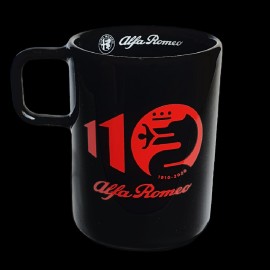 Alfa Romeo Tasse 110 Jahre Porzellan Mug Schwarz AR809-100