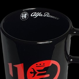 Alfa Romeo Tasse 110 Jahre Porzellan Mug Schwarz AR809-100