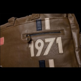 Leather Messenger Bag Wayne Steve McQueen - Kaki 26325-3076
