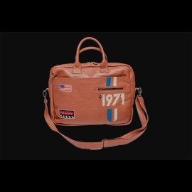 Leather Messenger Bag Wayne Steve McQueen - Havana Orange 26325-2875