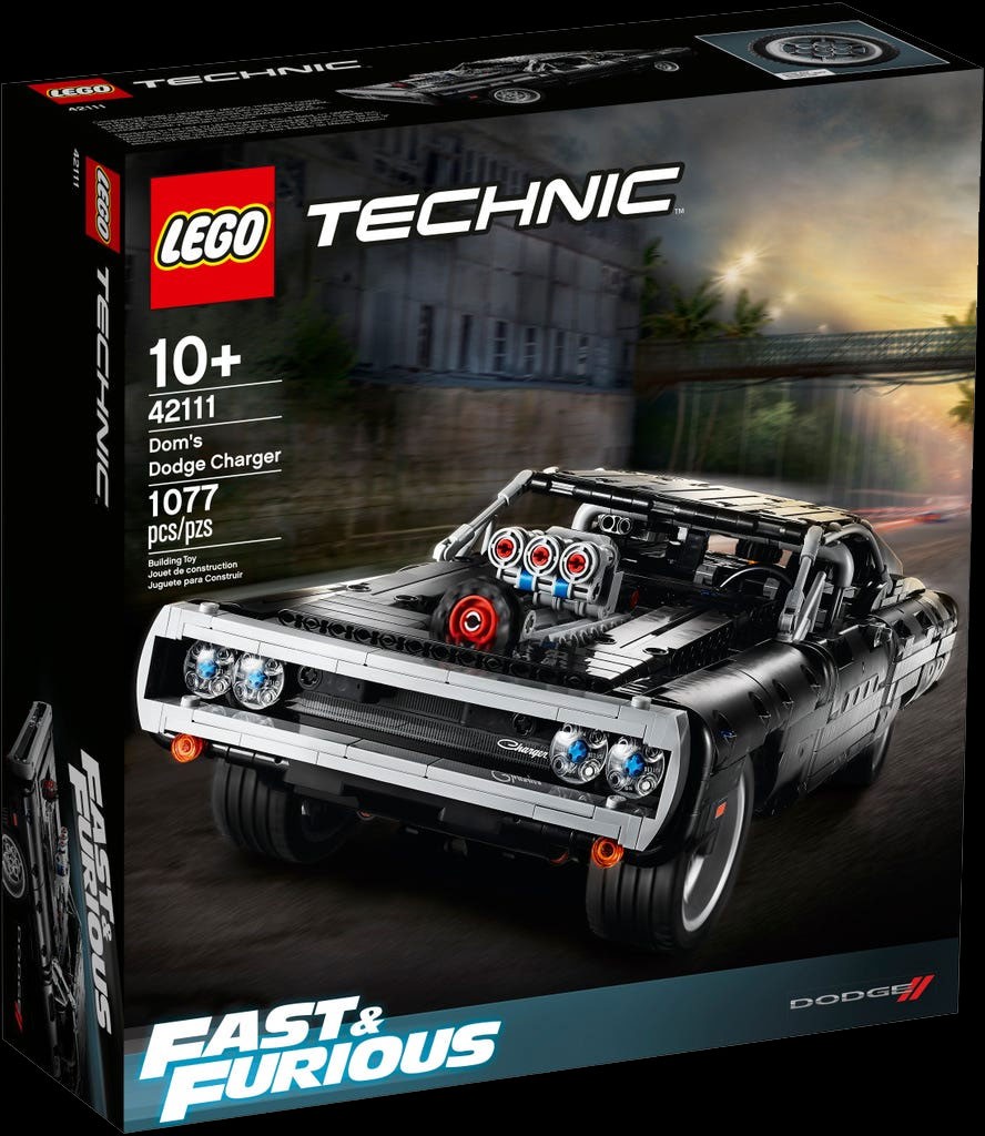 Lego Dodge Charger R/T 1970 Black Dominic Toretto Lego Technic 42111 -  Elfershop