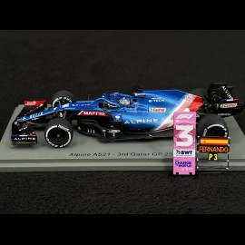 Fernando Alonso Alpine A521 n° 14 3. GP Qatar 2021 F1 1/43 Spark S7851