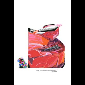 Porsche 911 GT3 4.0 Bull the Dog Reproduction of an original painting by Bixhope Art
