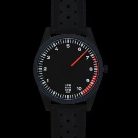 Tachometer watch Ford RS 200 Cosworth single-hand 7000 rpm Black / Black Strap