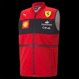 Ferrari Jacket Puma Leclerc Sainz F1 Sleeveless Red / Black 701219146-001 - men