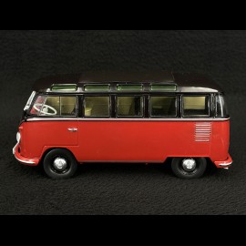 Volkswagen VW Bulli T1b Samba Minibus 1962 Rubyrot / Schwarz 1/32 Schuco 450785700