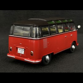 Volkswagen VW Bulli T1b Samba Minibus 1962 Rubyrot / Schwarz 1/32 Schuco 450785700