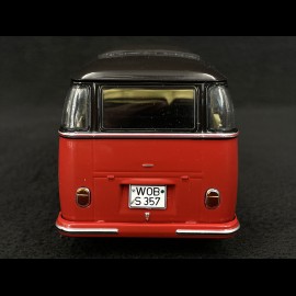 Volkswagen VW Bulli T1b Samba Minibus 1962 Rubyrot / Schwarz 1/32 Schuco 450785700