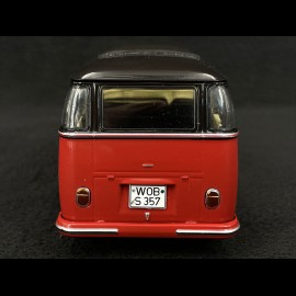 Volkswagen VW Bulli T1b Samba Minibus 1962 Ruby Red / Black 1/32 Schuco 450785700