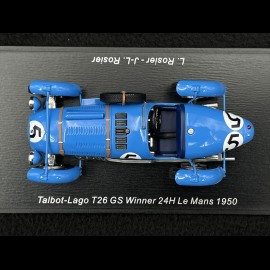 Talbot Lago T26 GS n° 5 Sieger 24h Le Mans 1950 1/43 Spark 43LM50