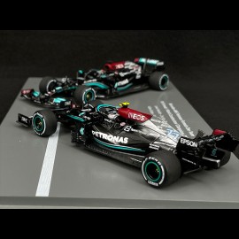 Duo Mercedes-AMG Petronas W12 F1 n° 44 & n° 77 GP Abu Dhabi 2021 World Constructor's Champions 1/43 Spark S7860