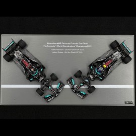 Duo Mercedes-AMG Petronas W12 F1 n° 44 & n° 77 GP Abu Dhabi 2021 World Constructor's Champions 1/43 Spark S7860