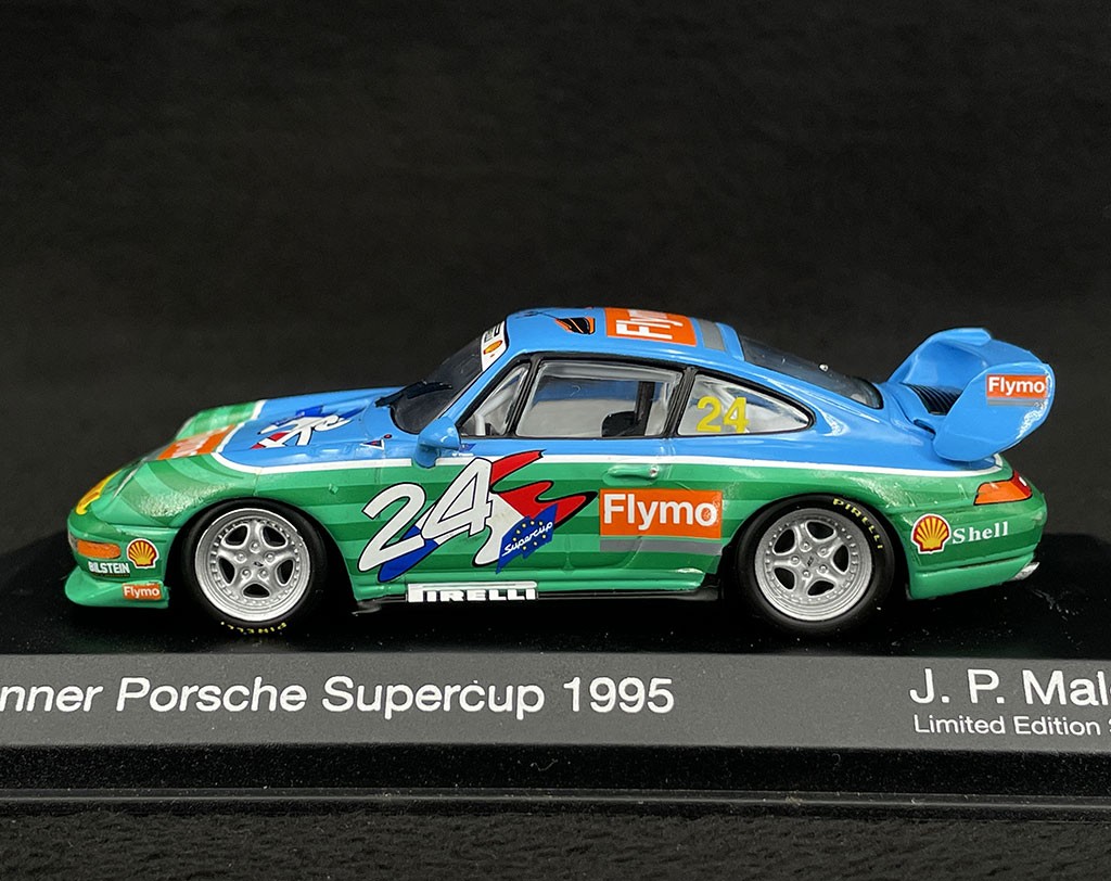 Porsche 911 Carrera Cup Typ 993 Nr 2 Sieger Porsche SuperCup 1995 JMB  Racing 1/43 Minichamps 430956524 - Elfershop