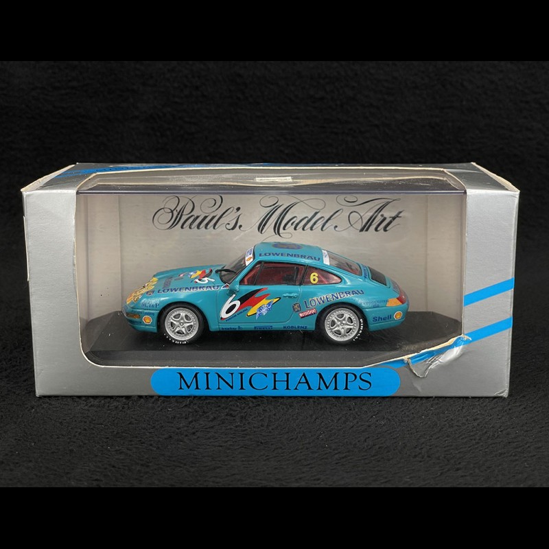 Porsche 911 Carrera Cup Type 993 n° 6 H.Haupt Porsche SuperCup 1994 Löwenbräu 1/43 Minichamps - Modélisme