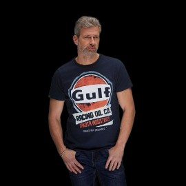 T-shirt Gulf Oil Racing Navy Blue - men