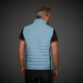 Gulf Jacket Performance Sleeveless Quilted Gulf blue / Black stripes - men