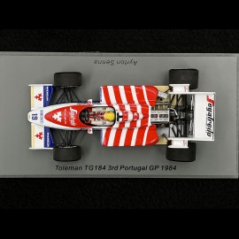 Ayrton Senna Toleman TG184 F1 n° 19 3rd GP Portugal 1984 1/43 Spark S2784