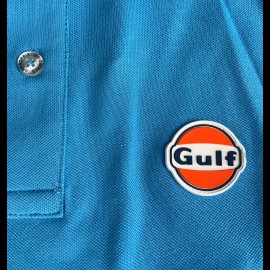 Gulf Polo Chequered Collar Diamond Gulf Blue - men