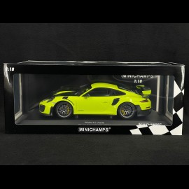 Porsche 911 GT2 RS Type 991 2018 Acid Green 1/18 Minichamps 155068309