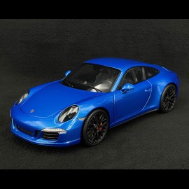 Porsche 911 Carrera GTS Type 991 Coupe 2014 Sapphire Blue 1/18 Schuco 450039700