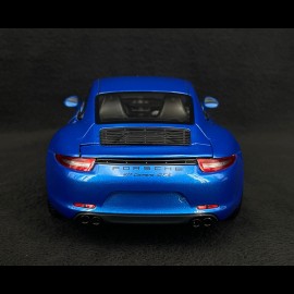 Porsche 911 Carrera GTS Type 991 Coupe 2014 Sapphire Blue 1/18 Schuco 450039700