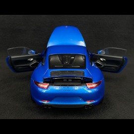 Porsche 911 Carrera GTS Type 991 Coupe 2014 Sapphire Blue 1/18 Schuco 450039700