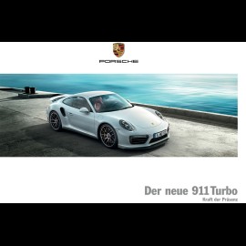 Porsche Broschüre Der neue 911 Turbo Kraft der Präsenz 06/2016 in Deutsch WSLK1701000110